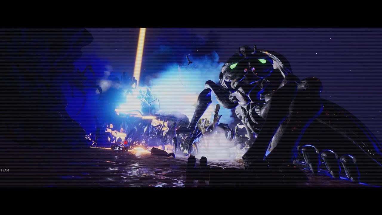 Starship Troopers: Extermination - TANKER BUG At Dropship! (cinematic 4K)