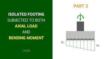 Isolated Footing Subjected to both Axial Load and Bending Moment (Part 2)