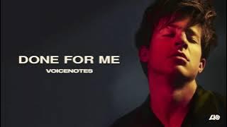 Charlie Puth - Done For Me [ Instrumental]