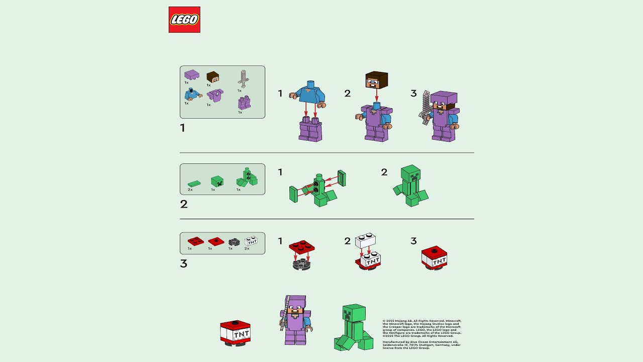 📖 LEGO instructions 📖 Magazine Gift 📖 662502 📖 Steve with
