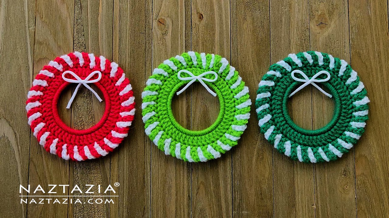 Crochet christmas wreath tutorial