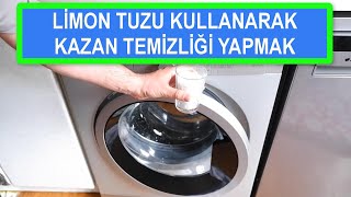 Çamaşır Makinesi Kazan Temizliğini Limon Tuzu Kullanarak Yapmak