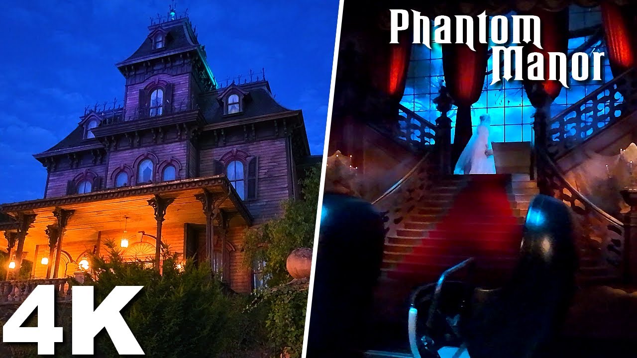 Phantom Manor [On-Ride with Queue 4K POV] - Disneyland Paris