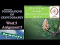 Week 5 NPTEL Cryptography Assignment Solutions 🔐