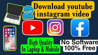 How to download videos of #youtube #facebook #instagram  #twitter ,etc online free😍|No App required😱 screenshot 5