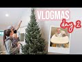 PUTTING UP OUR TREE | VLOGMAS DAY 2 | Sarah Brithinee