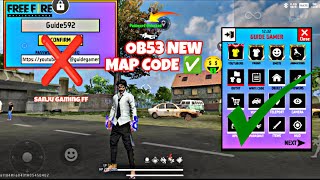 All in one map code after OB53 update 👀⚡✅ OB53 new map code reveal 🤯👀✅ #freefire #garenafreefire