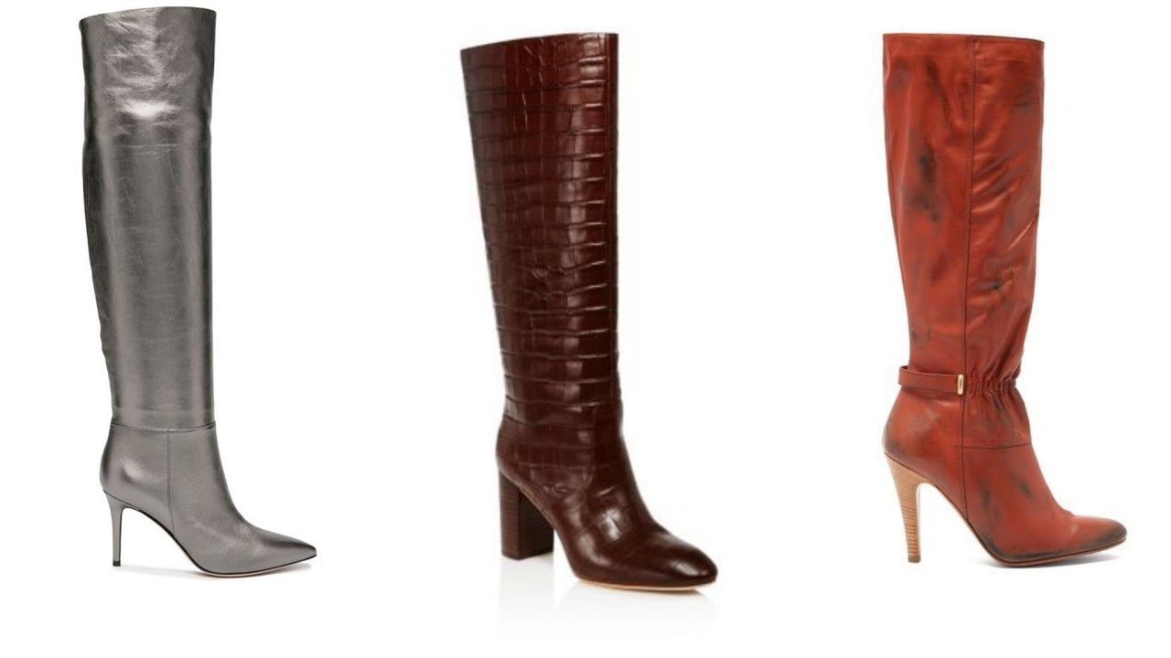 Very simple and Elegant leather letax causle wear long boots Designs ...