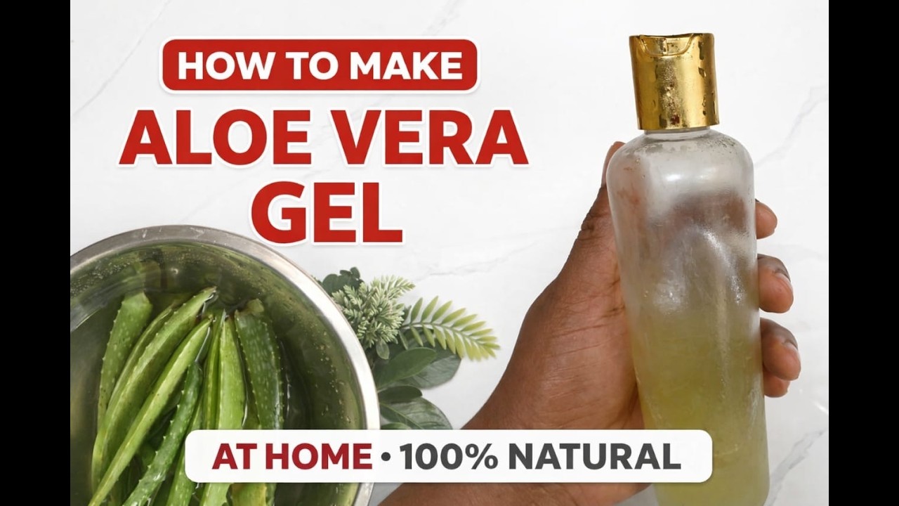 How to Produce Aloe Vera Gel at Home | Fresh Natural Aloe Gel DIY
