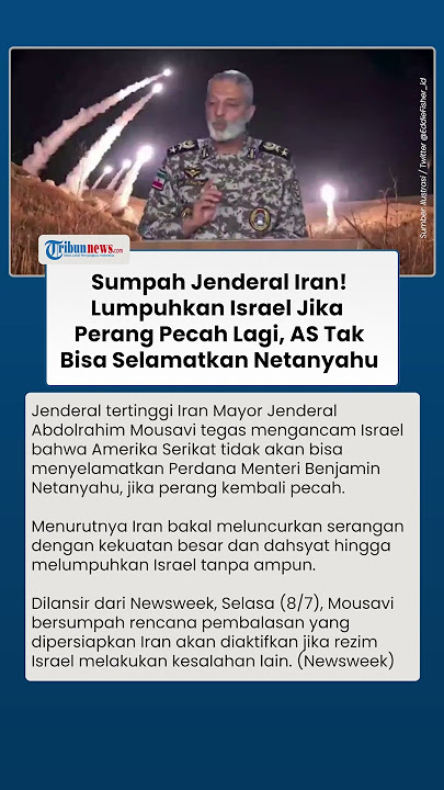 Tak Main-main! Iran Bersumpah Lumpuhkan Israel Jika Perang Lagi: AS Tak Bisa Selamatkan Netanyahu