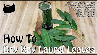 HOW TO Dehydrate (Dry) Bay Laurel Leaves - Day 19,042