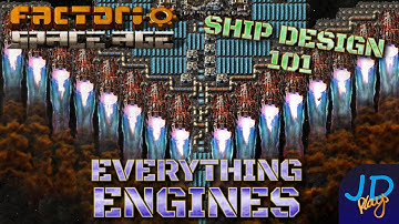 Ship Design 101: Everything Engines ⚙️ Factorio Space Age 🏭 Tutorial. Walkthrough