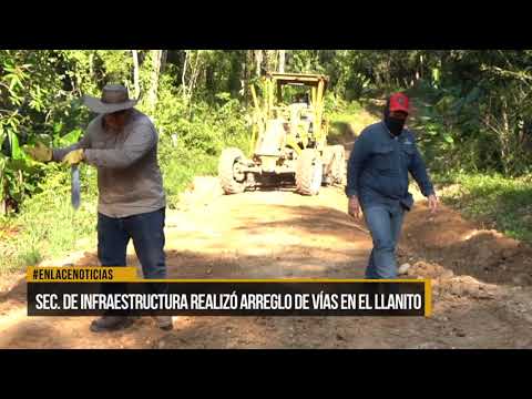 Secretaria de Infraestructura realizó arreglo de vías en El Llanito