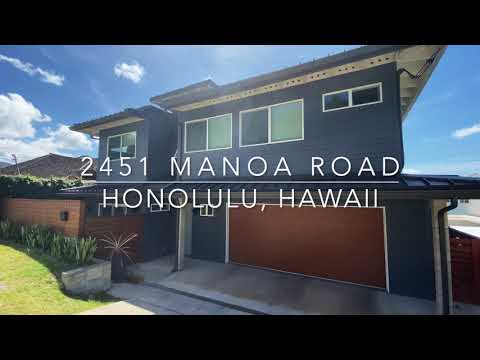 2451 Manoa Road, Honolulu, HI home video tour