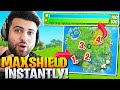 Epic Added *INSTANT* MAX SHIELD Spots! (VERY Broken!) - Fortnite Battle Royale Trick