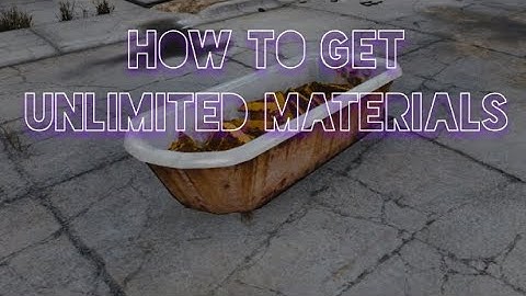 Fallout 4: How to get unlimited materials 100% works