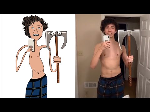 POP DRAWING MEME #149 | SUB URBAN AXE & BLUE SKIRT | Ruby Fun