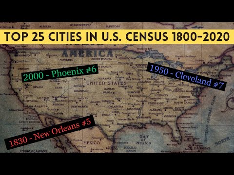 What Were the Top 25 U.S. Cities at Different Points in History? Viewing Old Census Data