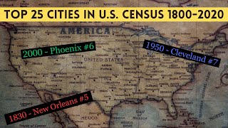 What Were the Top 25 U.S. Cities at Different Points in History? Viewing Old Census Data