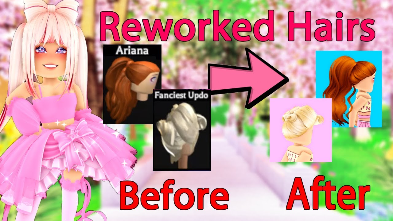 Reworked Hairs In Royale High Roblox - YouTube