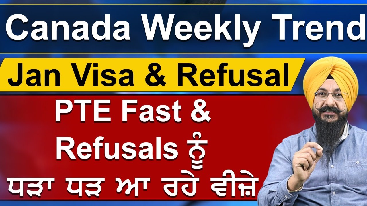 Canada Weekly Trend | Jan Visa & Refusal | PTE fast & Refusals ਨੂੰ ਧੜਾ ...