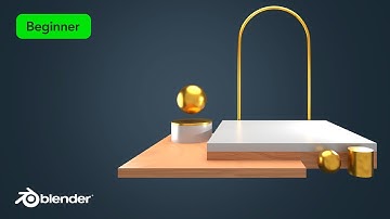 3D Gold Podium in Blender - Beginner | CGNTM