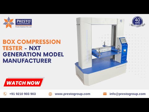 Box Compression Tester - NXT Generation Model Manufacturer in