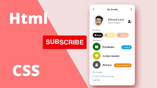 How to make profile page on HTML and CSS tutorial  | Web Creator Wealth