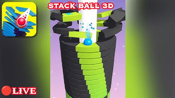 !! 🔴LIVE STACK BALL 3D GAME LIVE 😱 #stack3d #poprun3dlive #stack3dgameplay #live #shortfeed