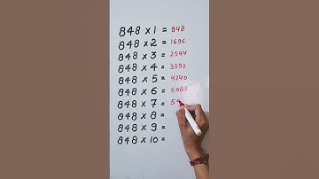 Find mistake in last digit of Table 848...🤔#maths #reasoning