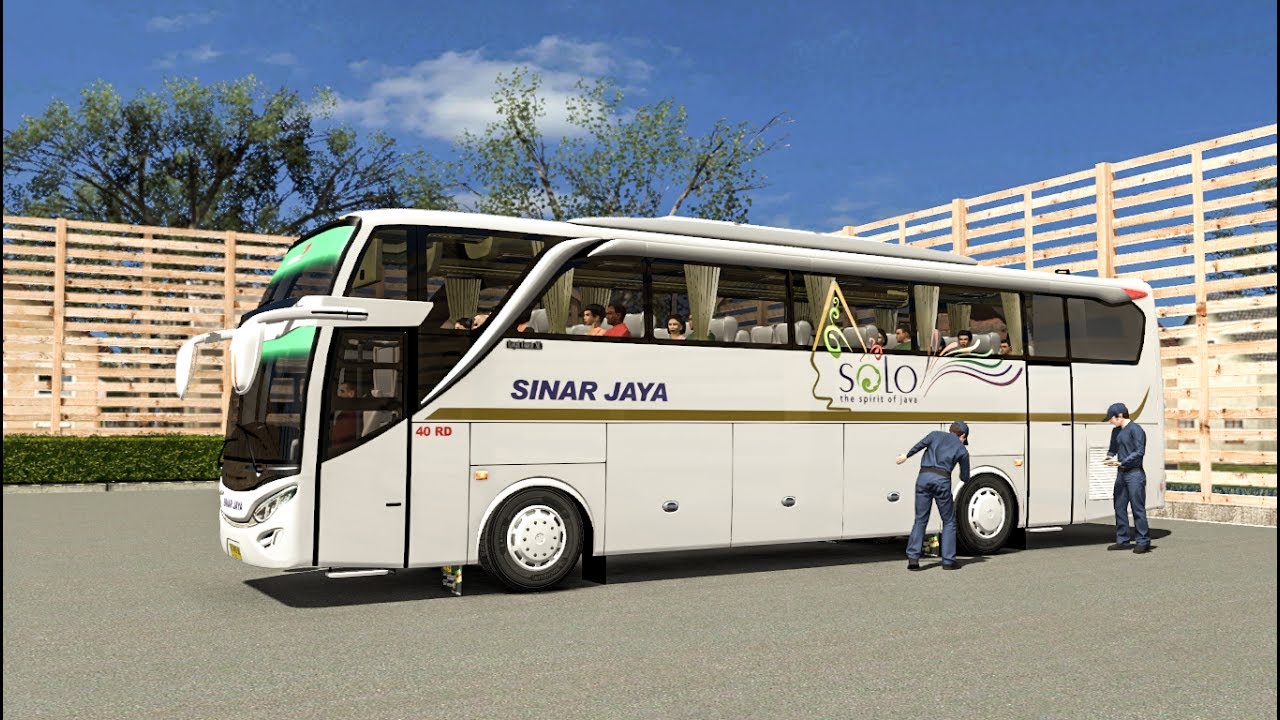 Sinar Jaya SHD  new livery  baru keluar dari karoseri ETS2 