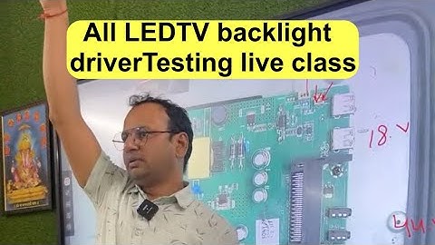 Led tv back light problem solution live class |  raj technical institute call 9971738001,9810371372