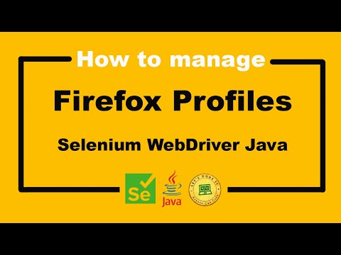 Video: Hvad er Firefox-profil i selenium WebDriver?