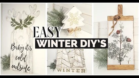 DIY Dollar Tree Winter Decor Ideas | Neutral Winter Home Decor | After Christmas Decor Ideas|