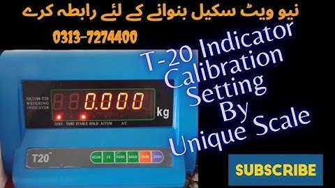 t20 weighing Scale Calibration by #uniquescale