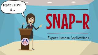 SNAP-R: Export License Applications with Audio Descriptions