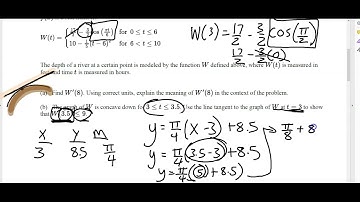 Calc Unit 4 Progress Check FRQ A and B