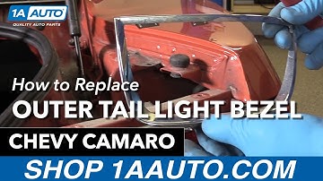 How to Replace Outer Tail Light Bezel 10-13 Chevy Camaro