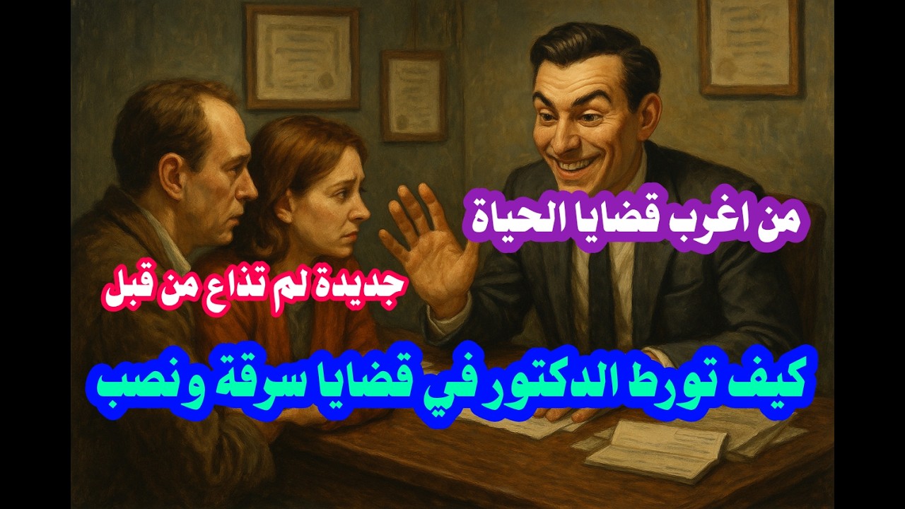 من أغرب قضايا الحياة حل لغز تورط الدكتور في قضايا سرقة ونصب وكشف السر الخطير في النهاية