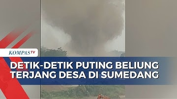 Inilah Detik Detik Angin Puting Beliung Terjang Desa Legok Sumedang
