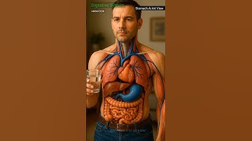 Digestive System Animation | Human Body Organs Explained in 3D | AI Art View
