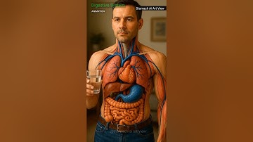 Digestive System Animation | Human Body Organs Explained in 3D | AI Art View
