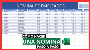 CÓMO HACER UNA NOMINA DE EMPLEADOS EN EXCEL ✅ [Nomina en excel para cualquier país 🤑].