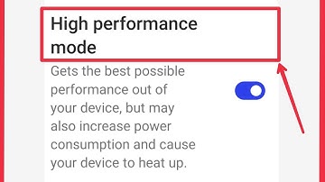 High Performance Mode Kya hota Hai Battery Settings Mein in OnePlus Phones