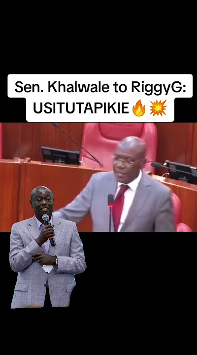 🔥 USITUTAPIKIE - Sen. Khalwale to RiggyG
