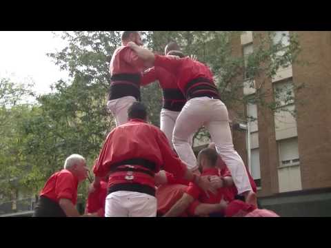 Castellers de Barcelona: 3d9f Festa Major de les Corts 09/10/2016