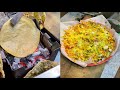 Rajasthani man making Khichiya papad with hand - Indian Street Food