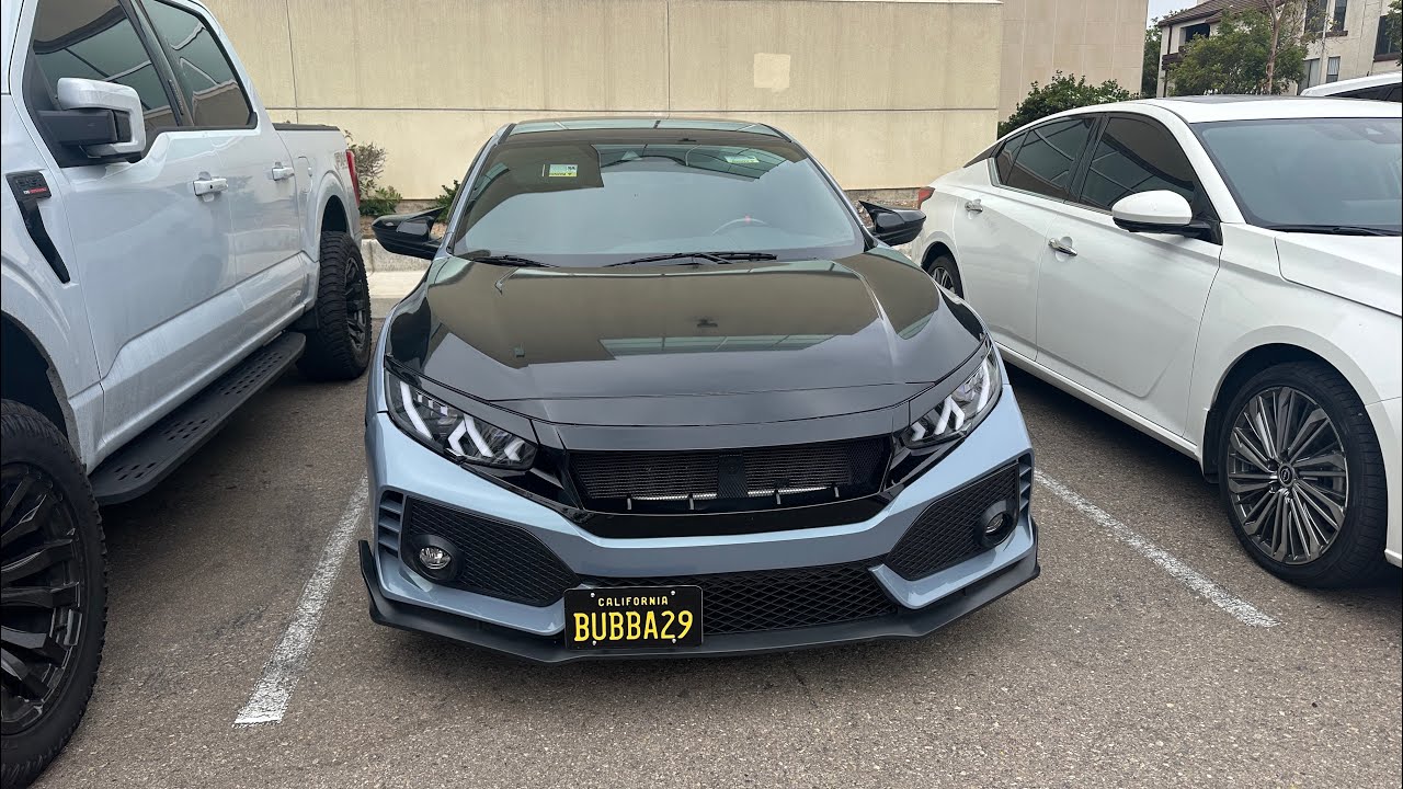 Installing no-drill license plate bracket on my Honda civic