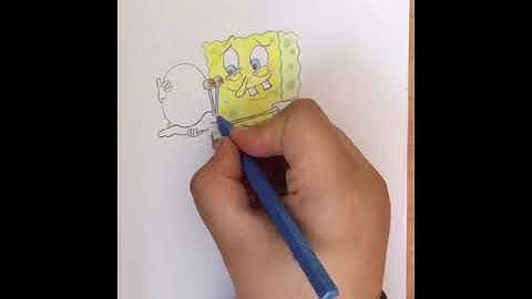 Drawing Spongebob and Gary| Time lapse