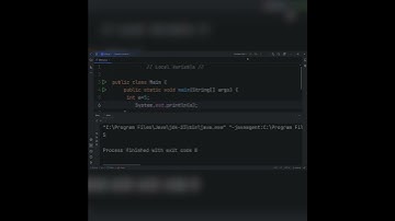 Local Variable in Java